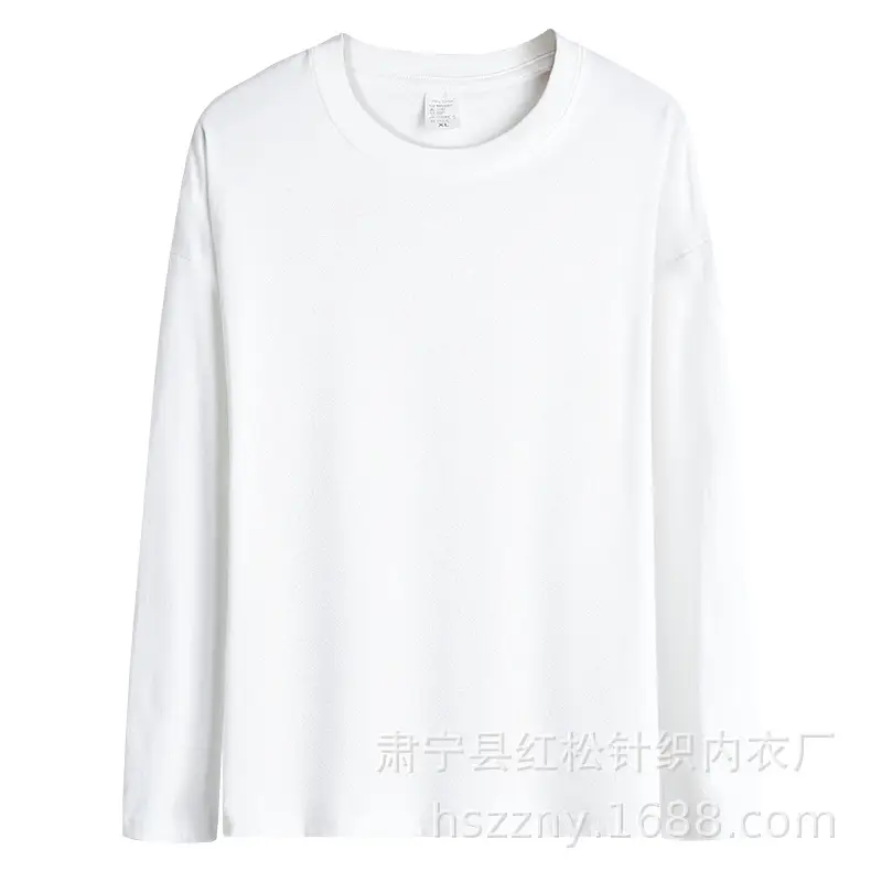 Men Long Sleeve Cotton T-Shirt Light Blue - Image 45
