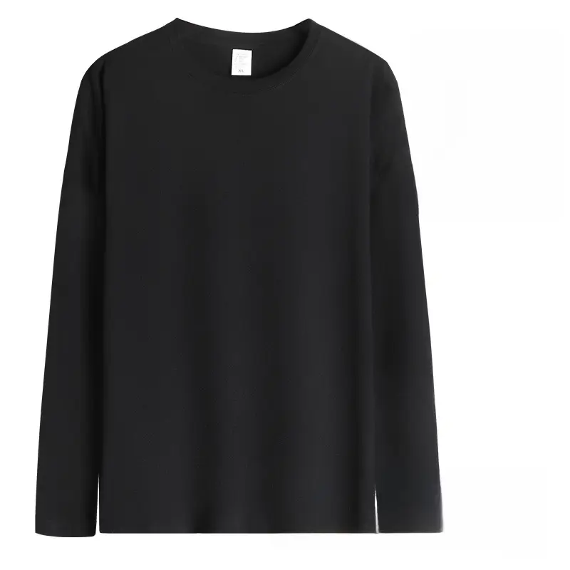 Men Long Sleeve Cotton T-Shirt Light Blue - Image 18
