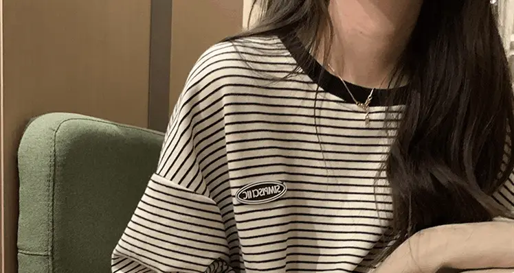 Women Striped Long Sleeve Sweatshirt 2026 Spring Autumn — feature 16