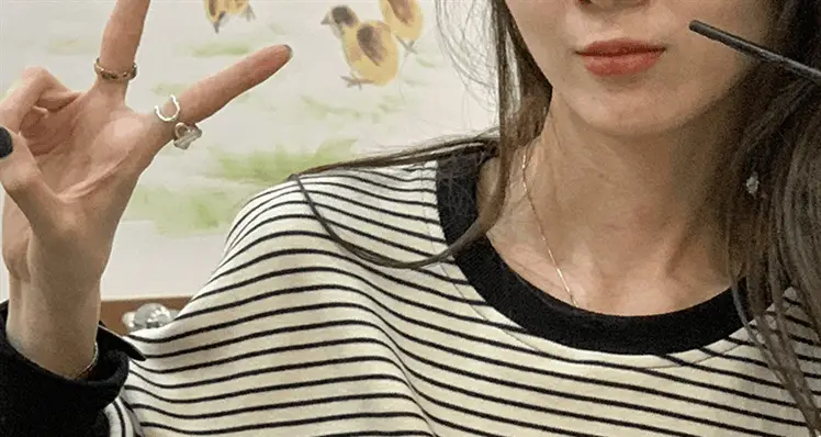 Women Striped Long Sleeve Sweatshirt 2026 Spring Autumn — feature 27