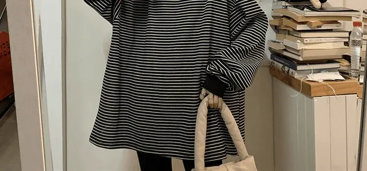 Women Striped Long Sleeve Sweatshirt 2026 Spring Autumn — feature 47