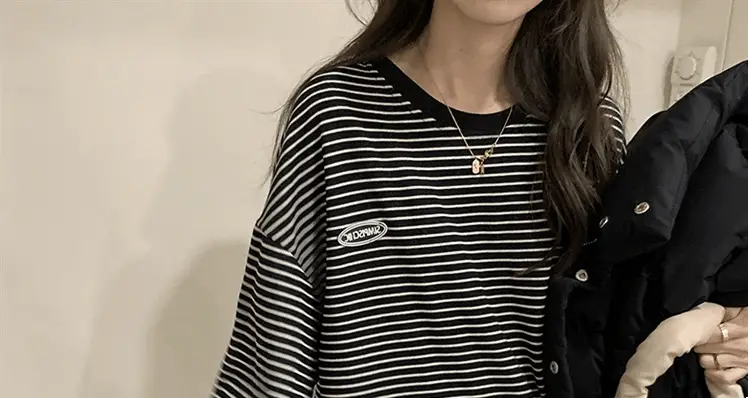 Women Striped Long Sleeve Sweatshirt 2026 Spring Autumn — feature 52