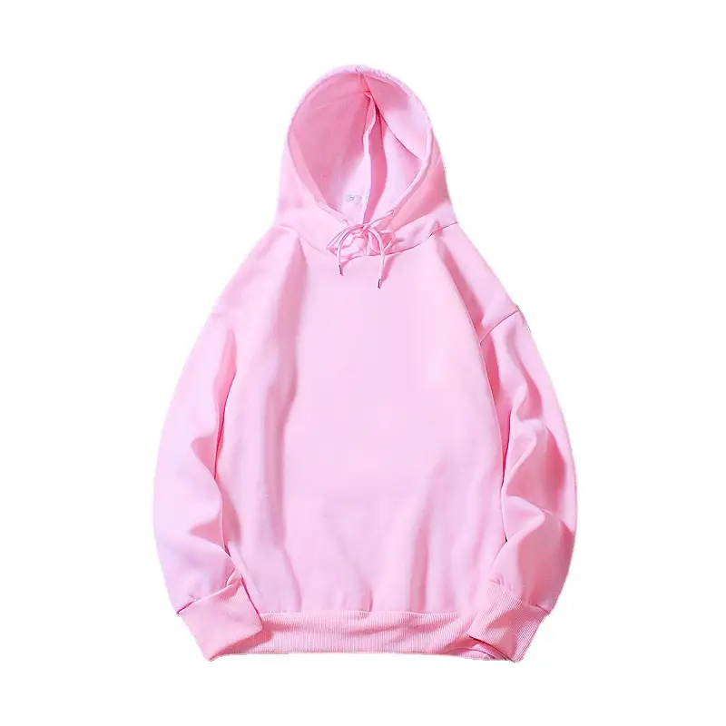 Men's White Hooded Sweatshirt Winter No Pocket - Image 9