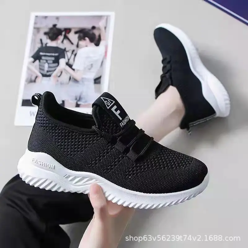 2025 New Shoes Women's Easiest for Match Students Summer Mesh Shoes Women's Breathable Mesh Sports Shoes Casual Shoes Mom's Shoes - Image 2