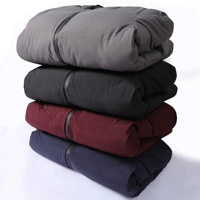 Men's Hooded Cotton Puffer Coat Grey Winter 2022 - Image 6