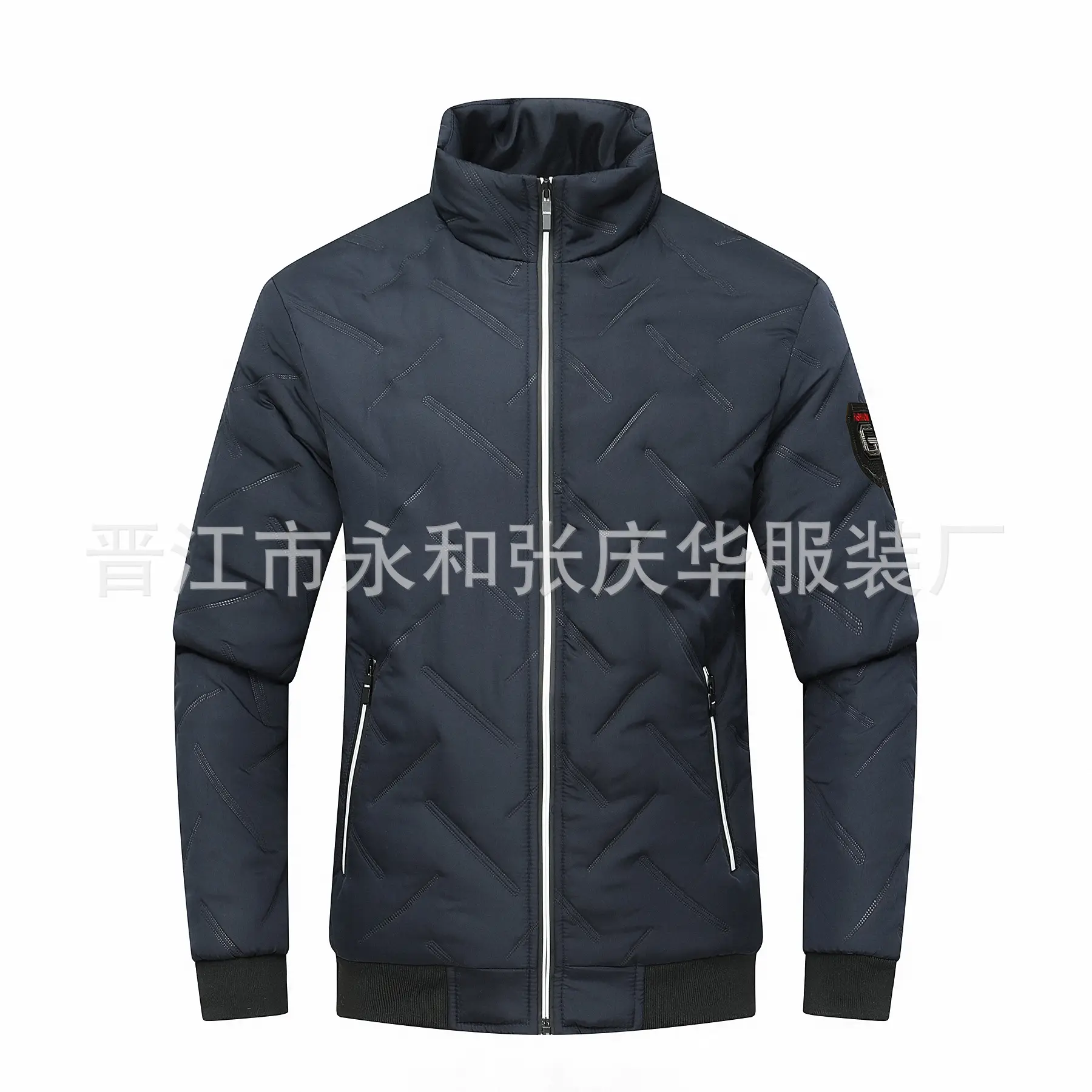 Men's Hooded Cotton Puffer Coat Grey Winter 2022 — feature 2
