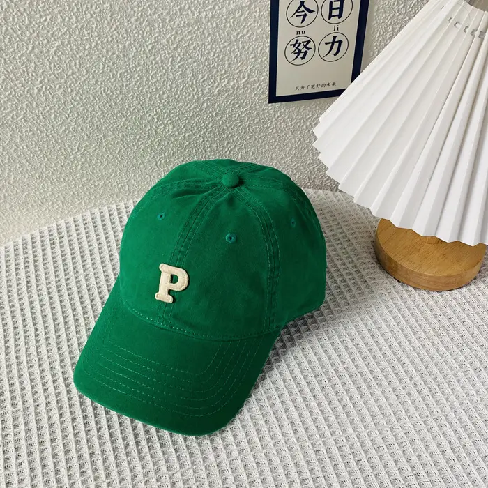 Men's Logo Cap Navy Blue Wash Cotton Autumn Winter — feature 20