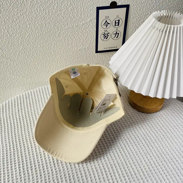 Men's Logo Cap Navy Blue Wash Cotton Autumn Winter — feature 22