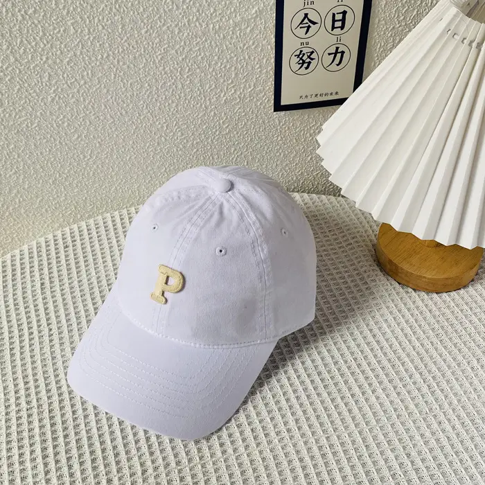 Men's Logo Cap Navy Blue Wash Cotton Autumn Winter - Image 15