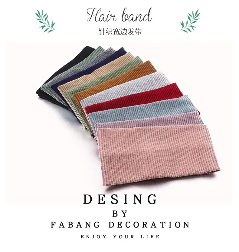 Light Blue Striped Headband for Women — feature 1