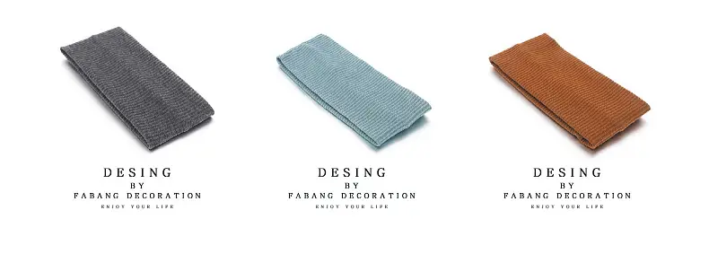 Light Blue Striped Headband for Women — feature 5