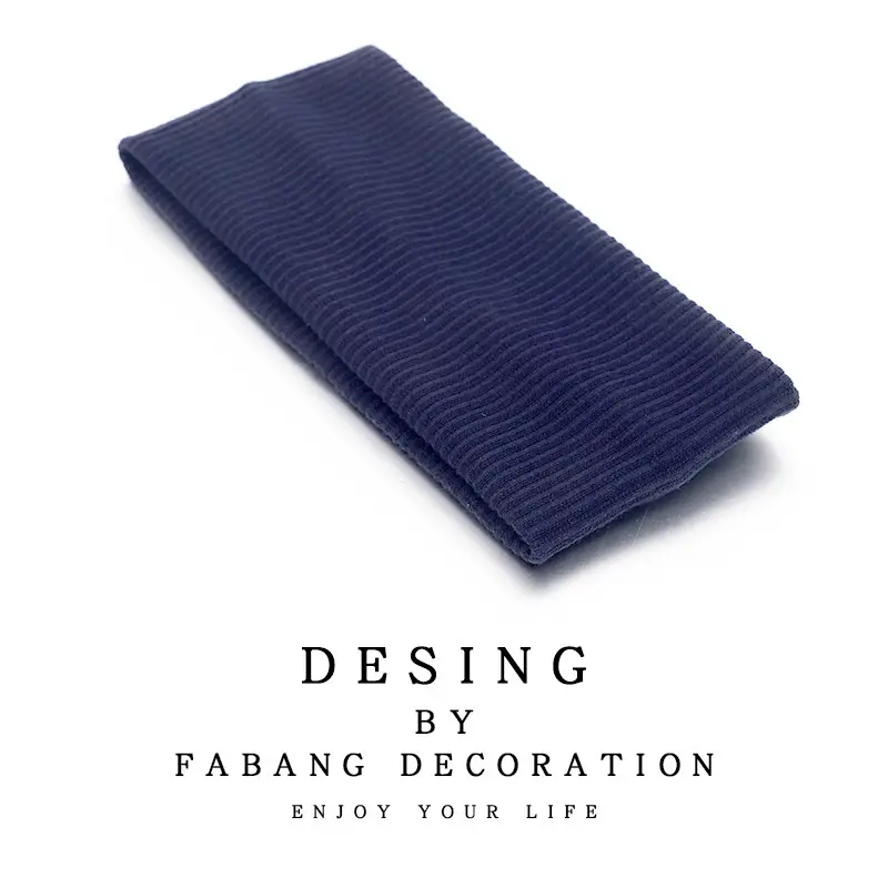 Light Blue Striped Headband for Women - Image 2