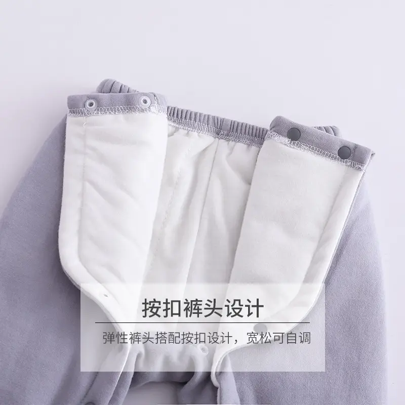 Baby Split Cotton Suit Pink Newborn Fall Wear - Image 8