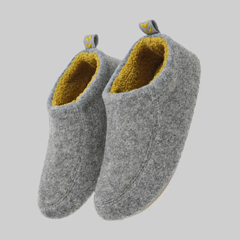 Winter Warm Slippers for Men Wooden Floor Non-Slip - Image 2