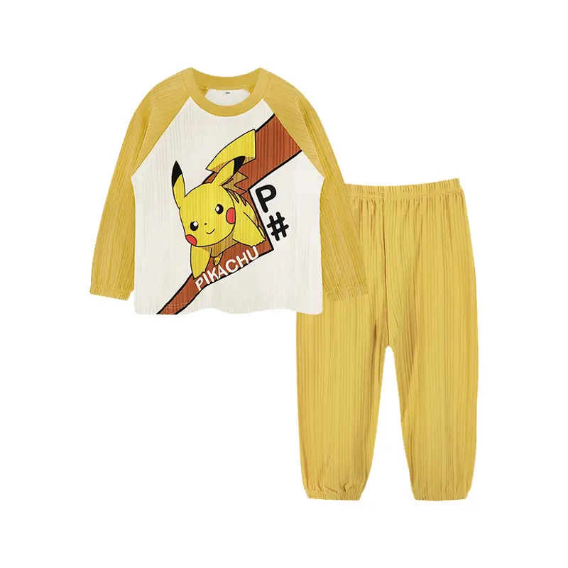 Kids Space Travel Pajama Set Cotton Blue White - Image 2