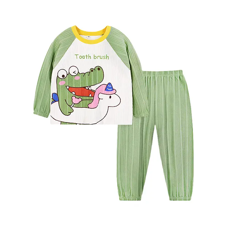 Kids Space Travel Pajama Set Cotton Blue White - Image 4