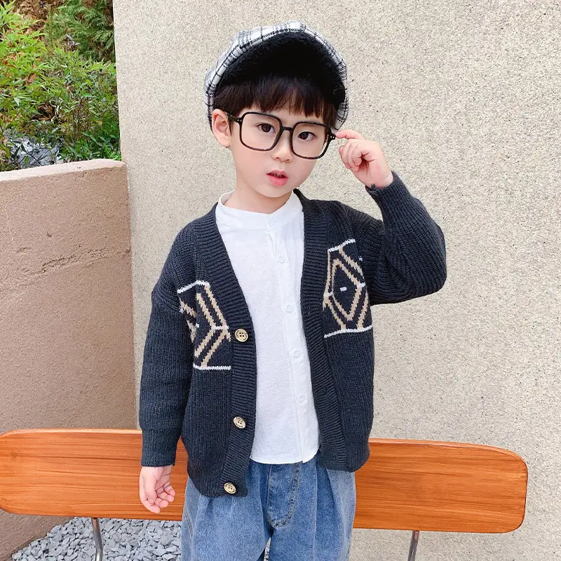 Boys Knitted Cardigan Jacket 2025 Casual Wear - Image 2