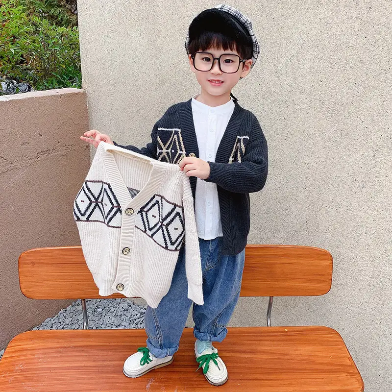 Boys Knitted Cardigan Jacket 2025 Casual Wear - Image 4