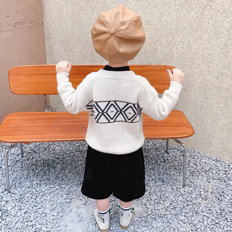 Boys Knitted Cardigan Jacket 2025 Casual Wear - Image 5