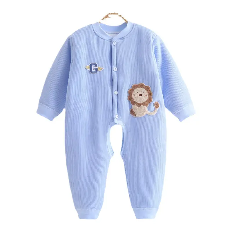 Baby Cotton Padded Jumpsuit Pink Winter Climbing Suit - Image 11