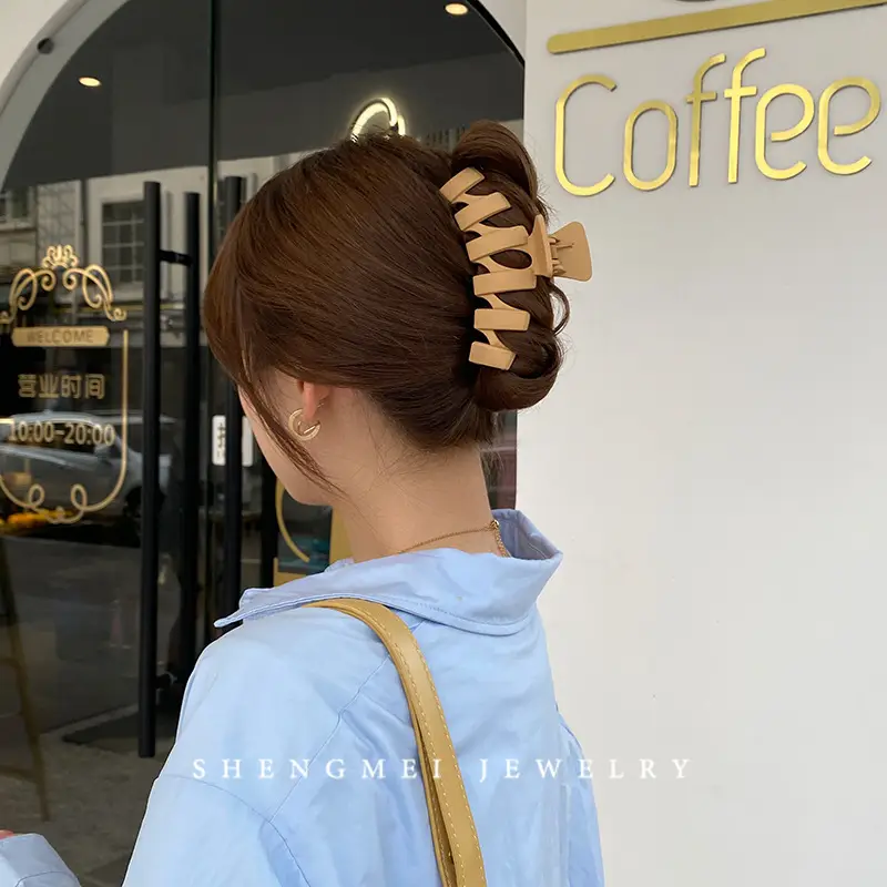 Japanese Korean Style Large Shark Clip Bath Grab Clip Women's Back of Head Clip Headwear - Image 8