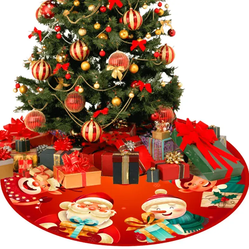 Christmas Deer Design Wall Decor 90cm Red Green Plaid