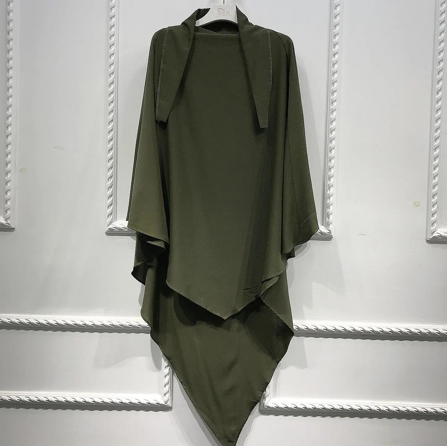 2021 Olive Green Turkish Headscarf Set for Women - Image 8