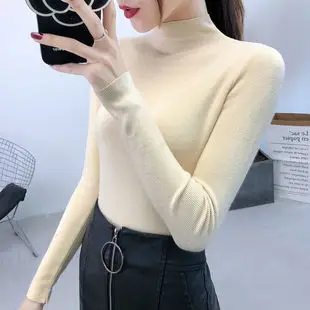 Women Korean Style Slim Knitted Turtleneck Sweaters 2025 — feature 12