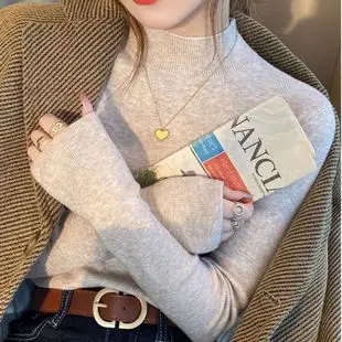 Women Korean Style Slim Knitted Turtleneck Sweaters 2025 — feature 14