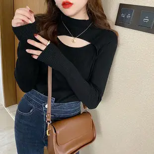 Women Korean Style Slim Knitted Turtleneck Sweaters 2025 — feature 2