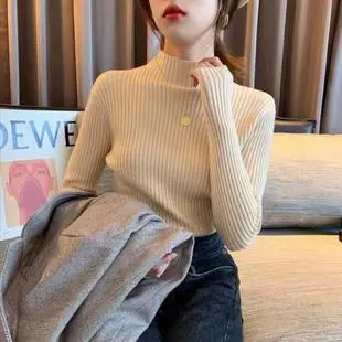 Women Korean Style Slim Knitted Turtleneck Sweaters 2025 — feature 5