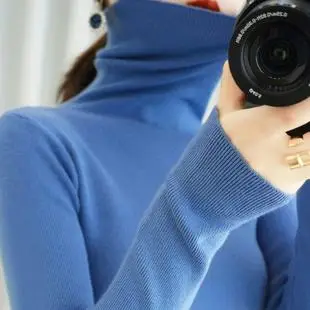 Women Korean Style Slim Knitted Turtleneck Sweaters 2025 — feature 6