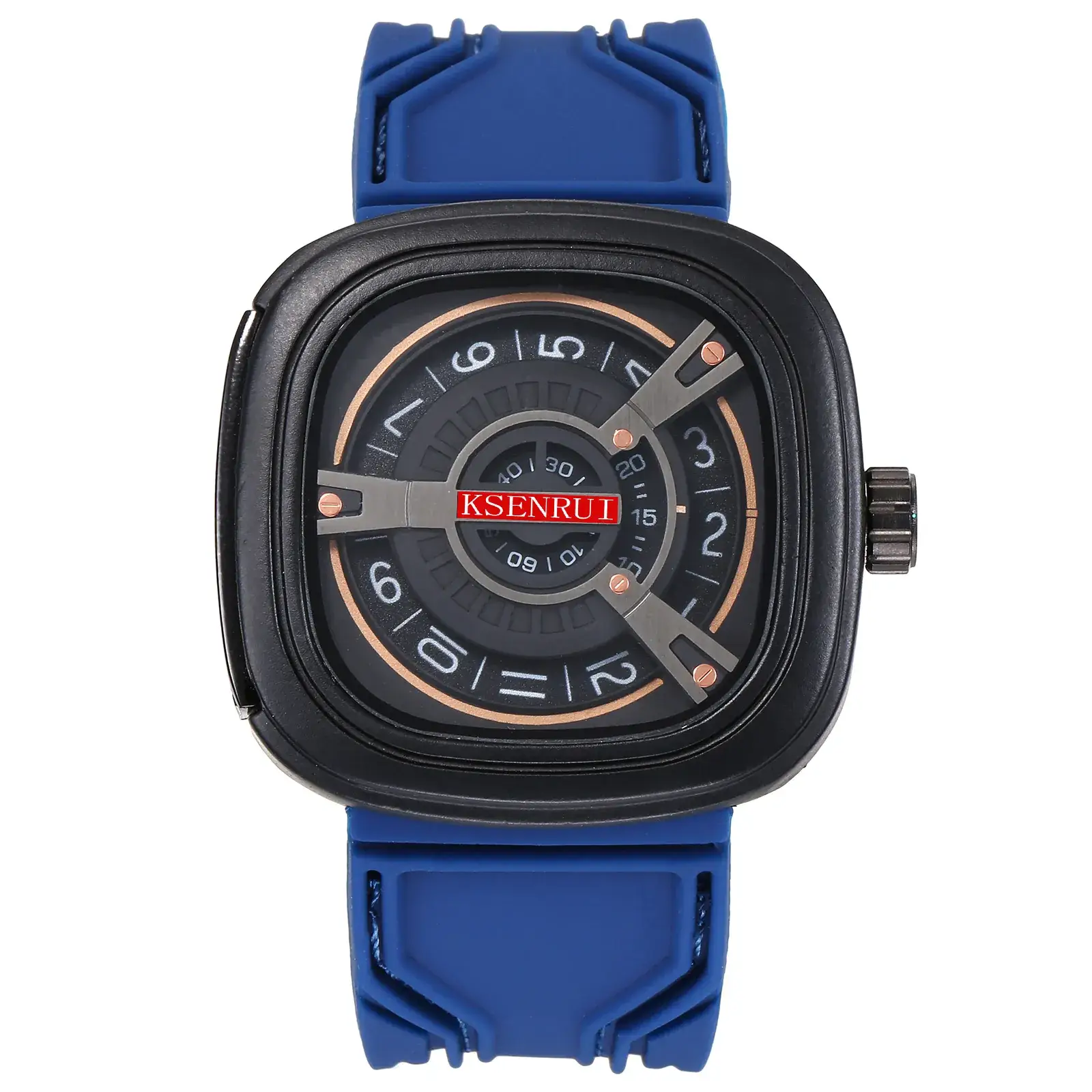 Cassen Rui Red Silicone GPS Watch for Men - Image 5