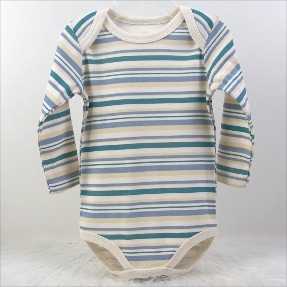 Creeper Baby Long Sleeve Bodysuit Set of 3 Blue — feature 21