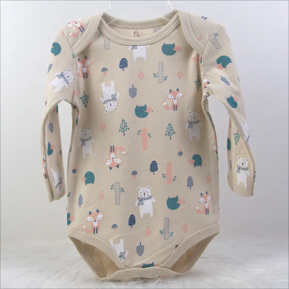Creeper Baby Long Sleeve Bodysuit Set of 3 Blue — feature 22