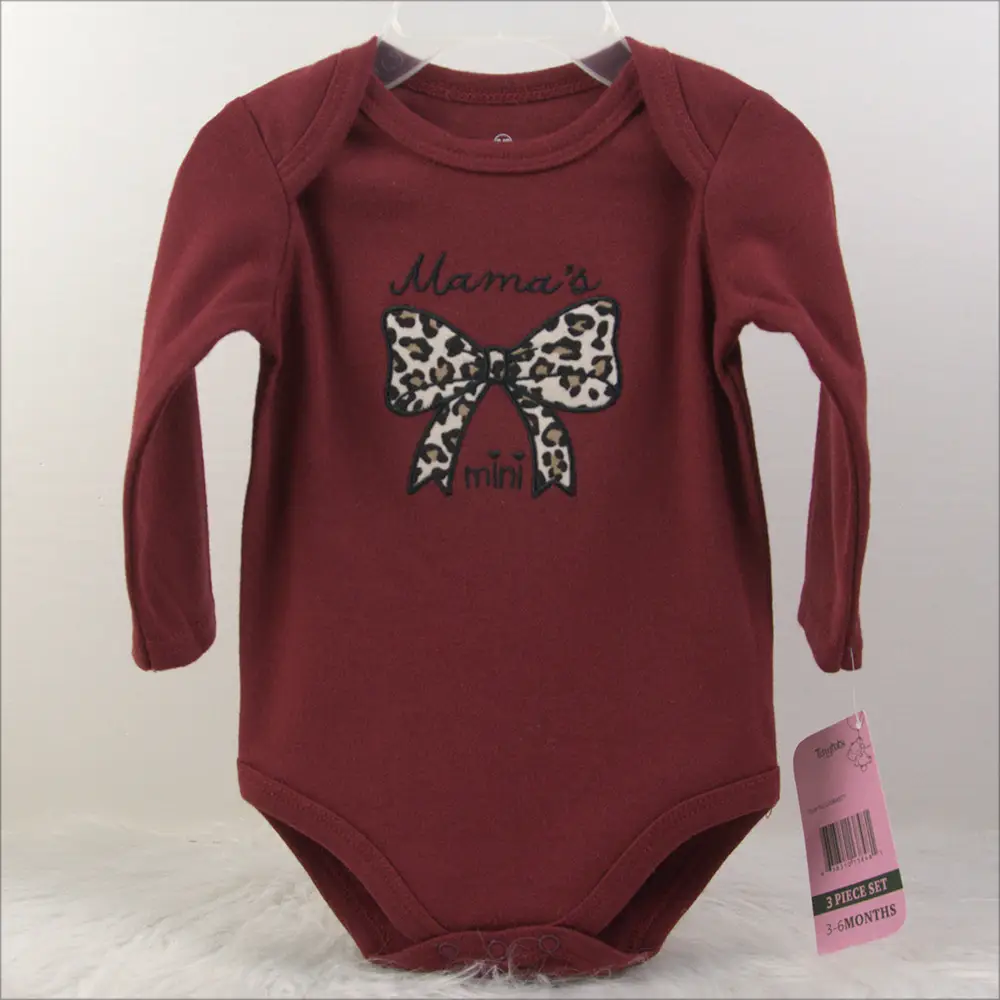 Creeper Baby Long Sleeve Bodysuit Set of 3 Blue — feature 26