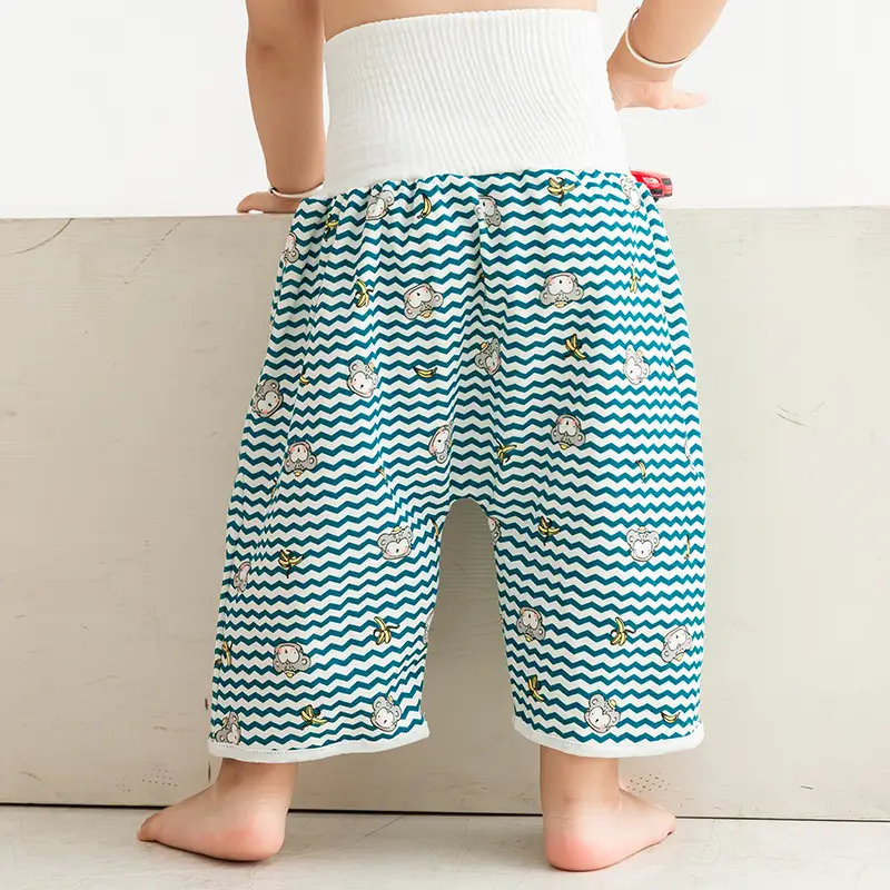 Yellow Cartoon Baby Diaper Pants Waterproof Leak Proof