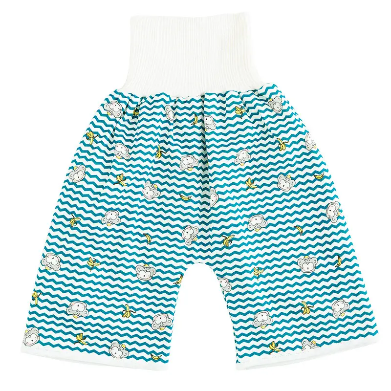 Yellow Cartoon Baby Diaper Pants Waterproof Leak Proof