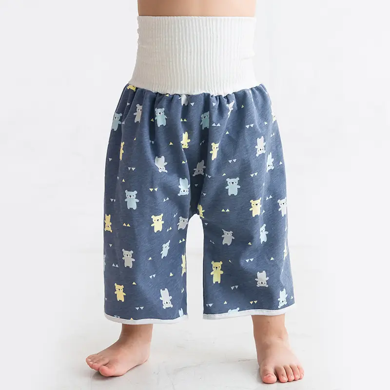 Yellow Cartoon Baby Diaper Pants Waterproof Leak Proof