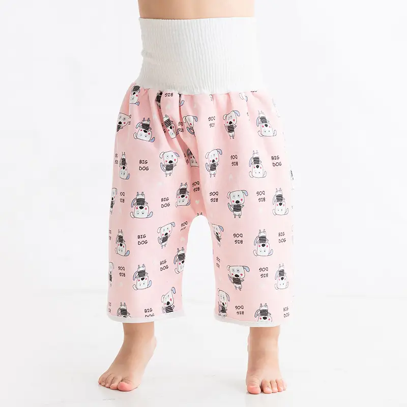 Yellow Cartoon Baby Diaper Pants Waterproof Leak Proof