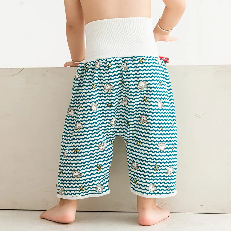 Yellow Cartoon Baby Diaper Pants Waterproof Leak Proof