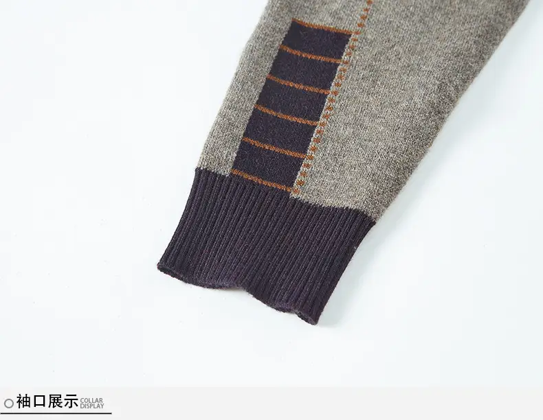 Middle-Aged Men Fleece Lined Sweater Black — feature 27
