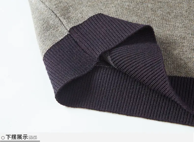 Middle-Aged Men Fleece Lined Sweater Black — feature 28