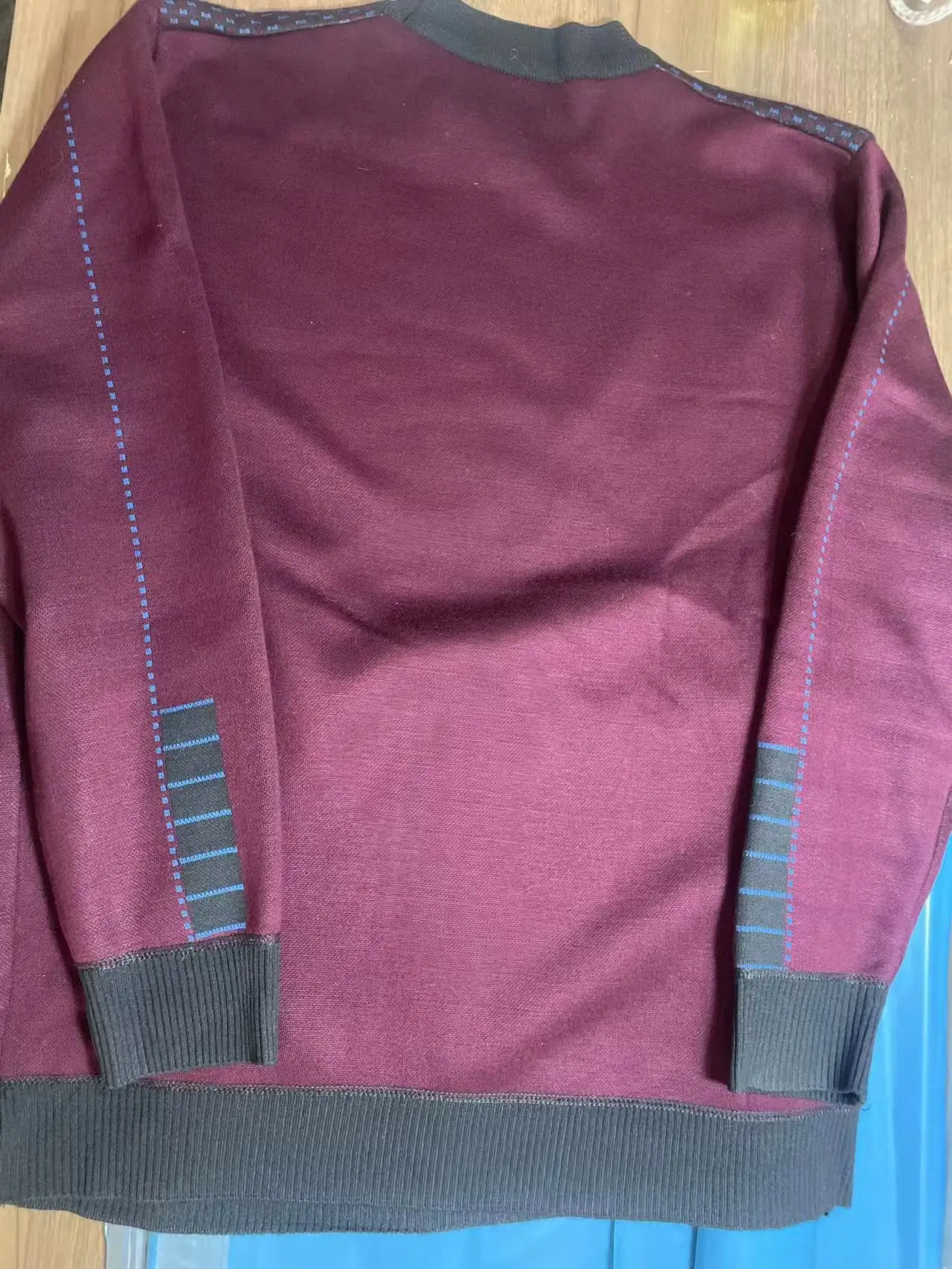 Middle-Aged Men Fleece Lined Sweater Black — feature 30
