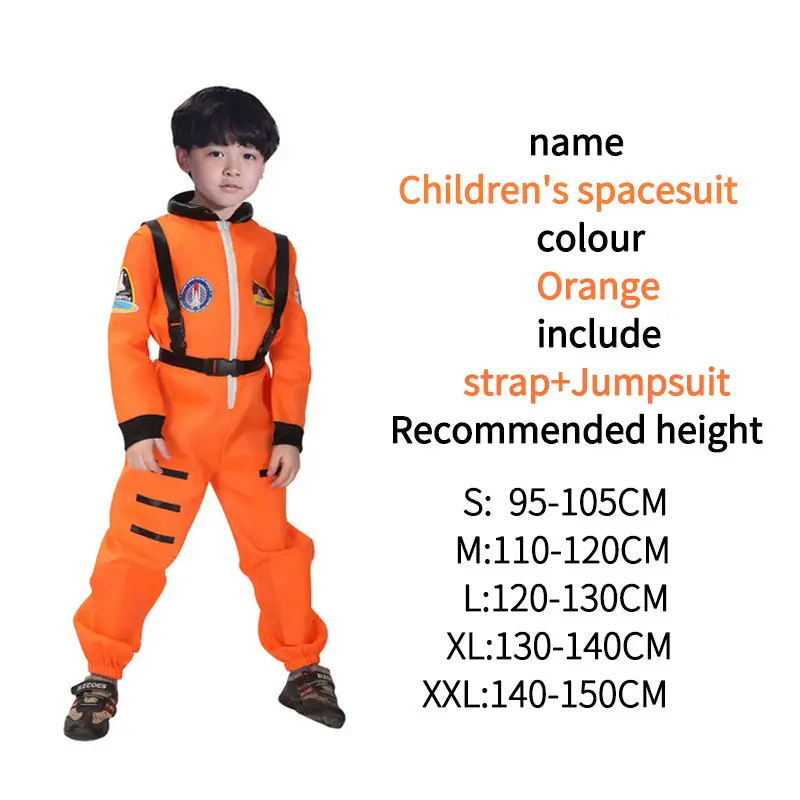 Children's White Space Suit Astronaut Costume Adult Men Women - Image 2