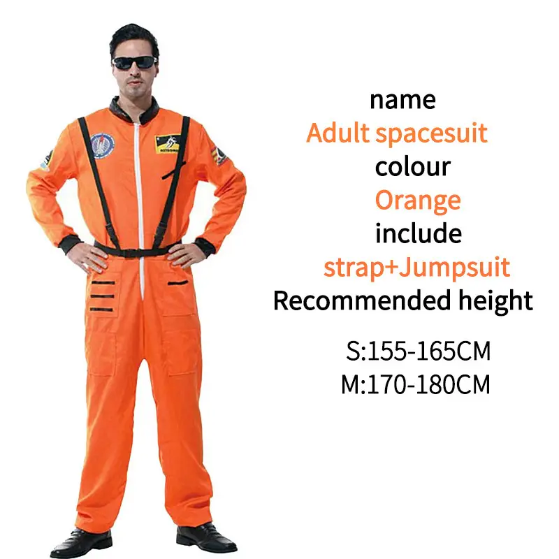 Children's White Space Suit Astronaut Costume Adult Men Women - Image 4