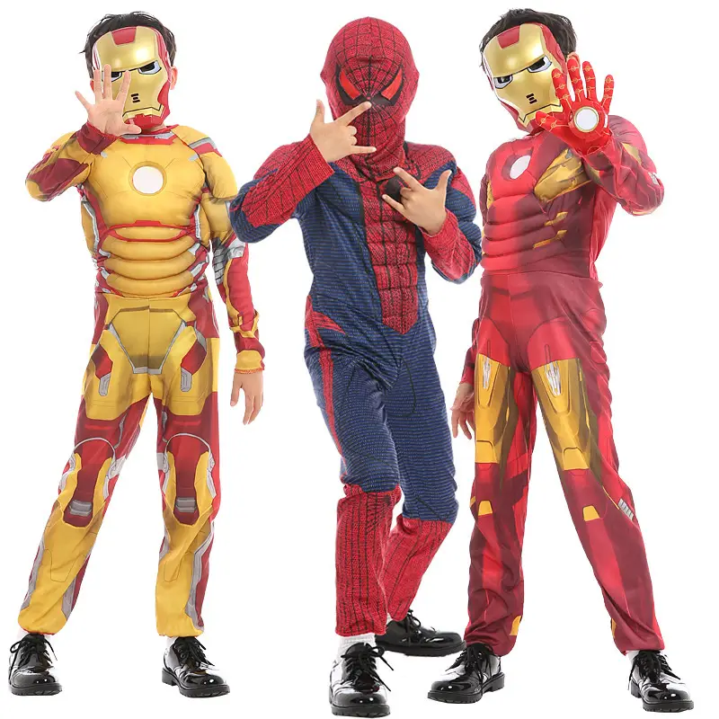 Kids Captain America Suit Iron Man Multi Color Size - Image 17