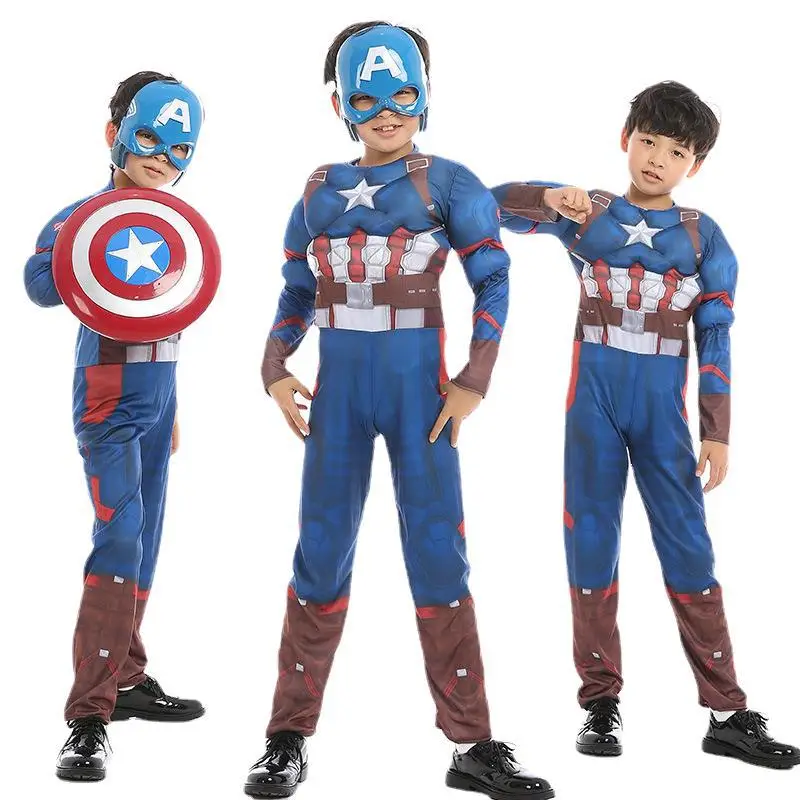 Kids Captain America Suit Iron Man Multi Color Size - Image 18
