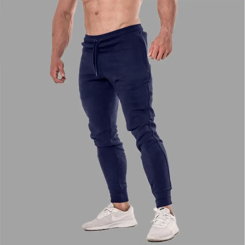 Men's Olive Green Slim Fit Drawstring Pants - Image 12