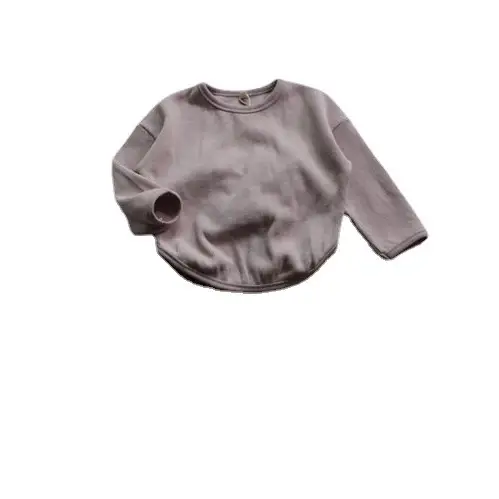 2026 Spring Boys Long Sleeve T-Shirt Olive Green Loose Fit - Image 8